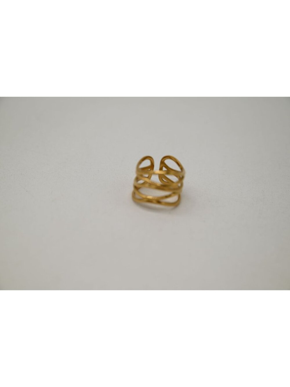 NWOT Josslyn 18K Stainless Steel Tarnish Free Rings Gold Tone Minimalist Jewelry